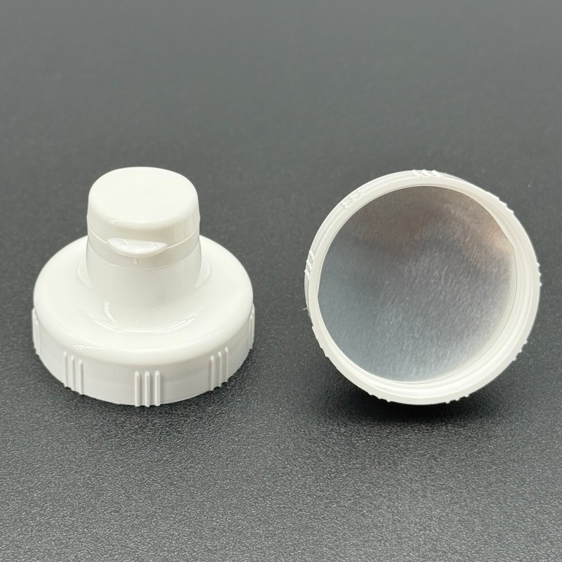 squeeze bottle cap with silicone valve