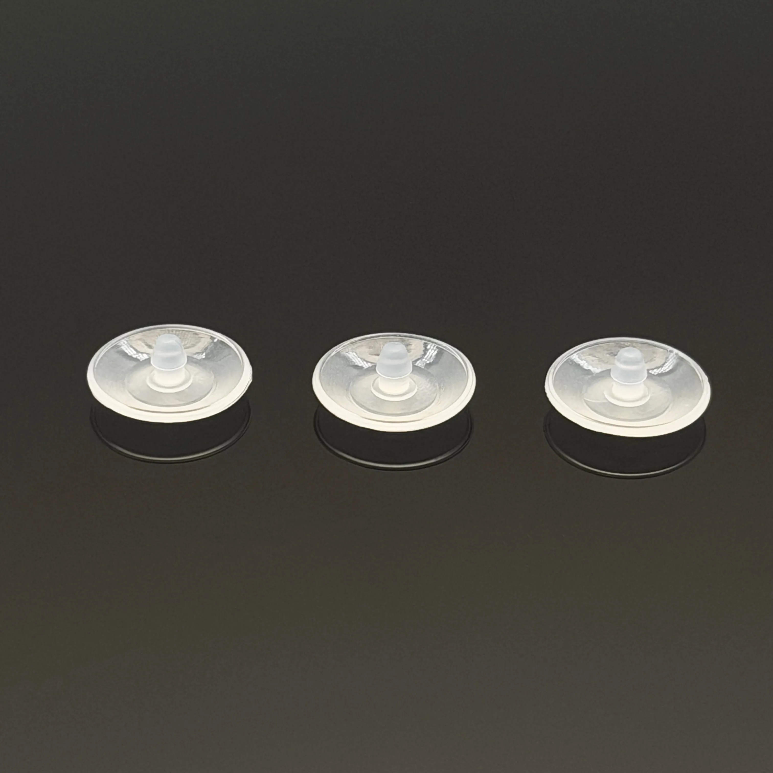 One way silicone mushroom valve