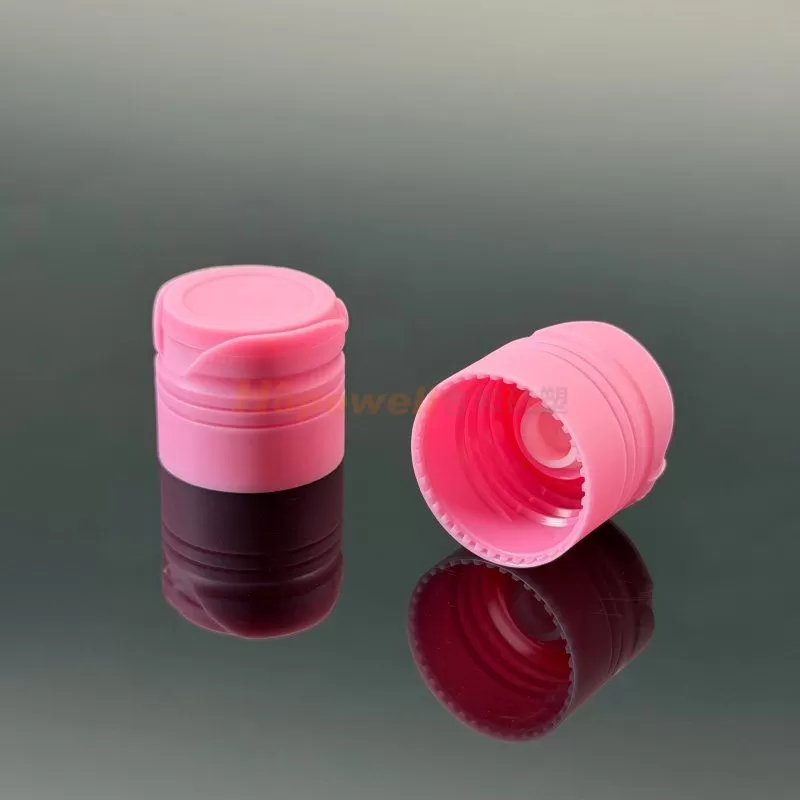 plastic bottle closures with silicone valve