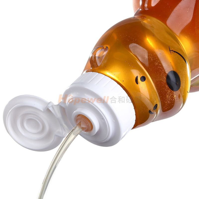Honey Bottle Cap with Silicone Valve - White