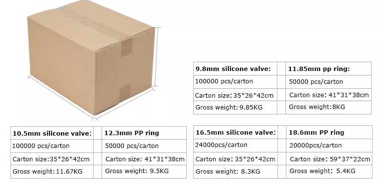 LFGB Food Grade Leak Proof 9.8mm Cross Slit Silicone Valve for Beverage Dispensing Closures