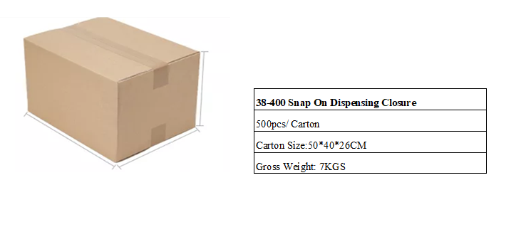 38-400 Snap On Dispensing Closure