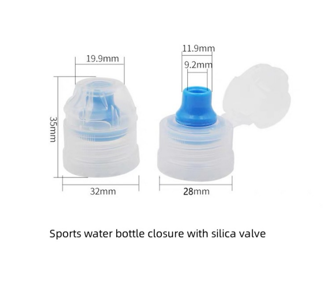 28mm Flip Top Water Bottle Cap with Valve