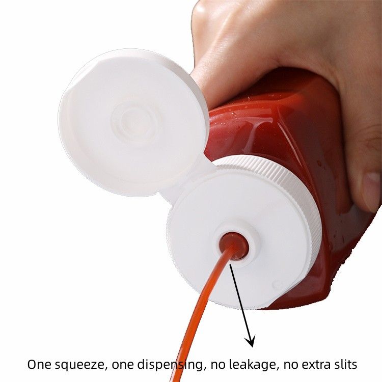 Leak-proof dispensing control flow traditional cap