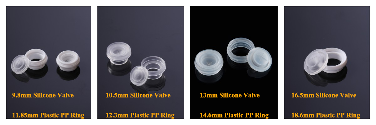 9.8MM Silicone Cross Slit Valves