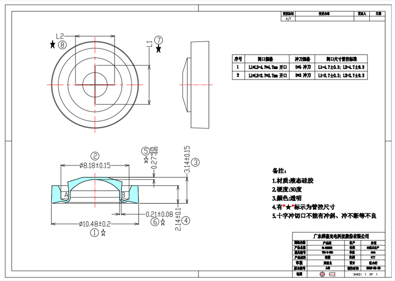 10.5mm Silicone One Way Valve