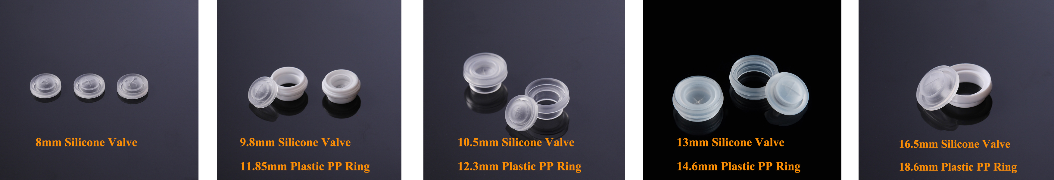Hopewell's 8 Different Types of Silicone Valves In Public Mold