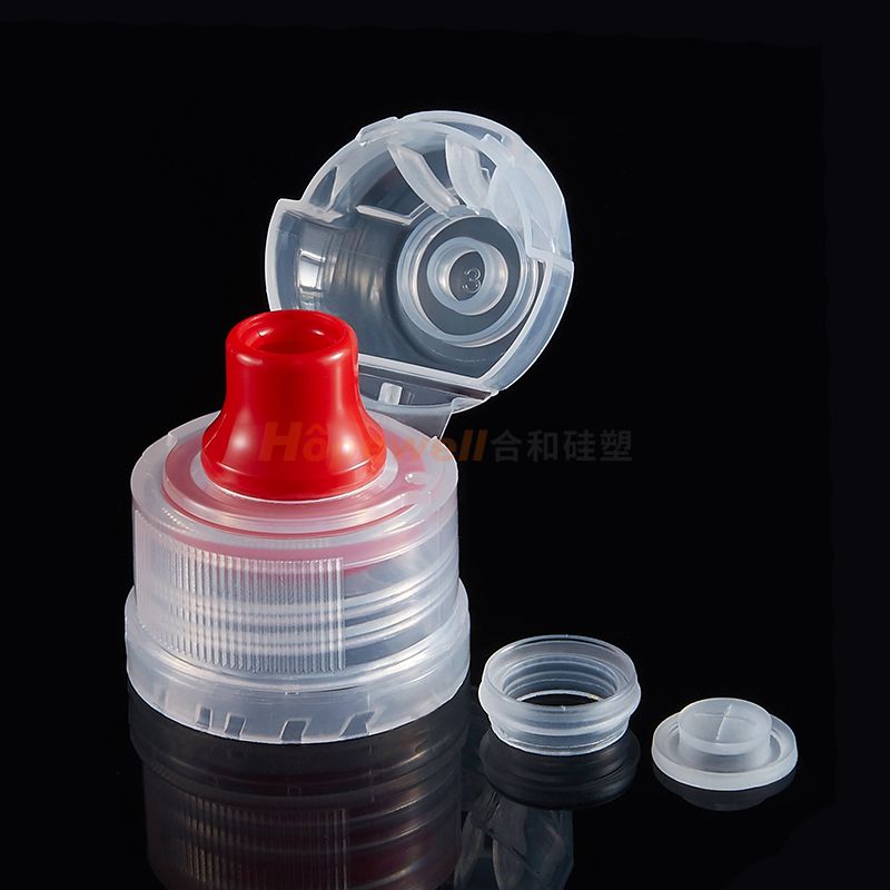 28 400 Flip Top Water Bottle Cap-Red