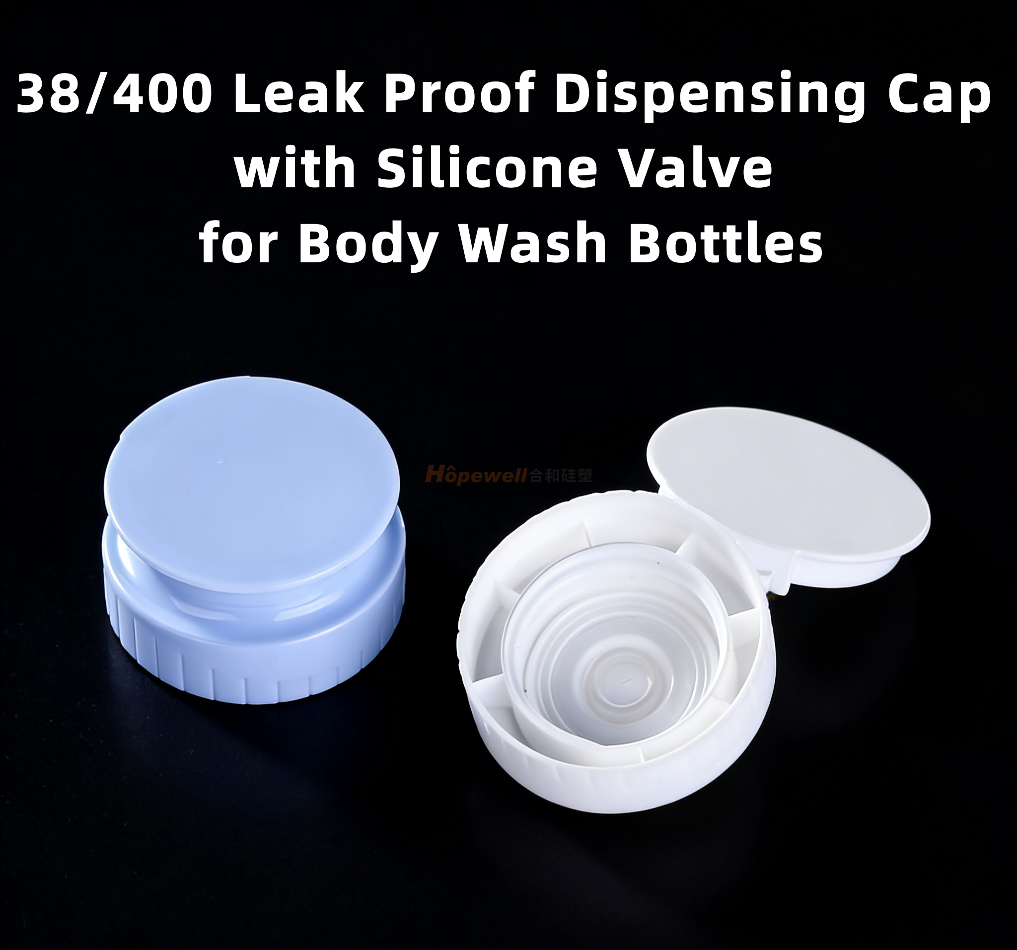 Leak Proof Dispensing Cap for Body Wash Bottles(White)