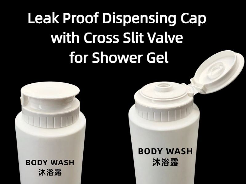 Leak Proof Dispensing Cap for Body Wash Bottles(White)